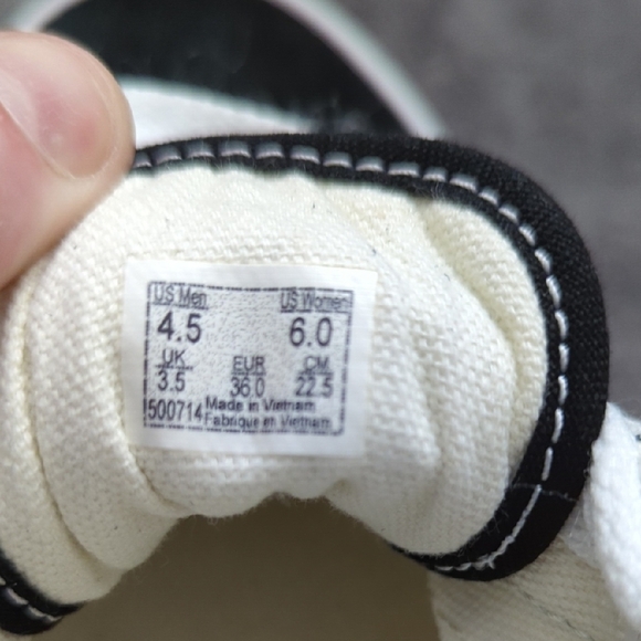 Vans Black and Cream Women's Sneakers - Picture 8 of 14